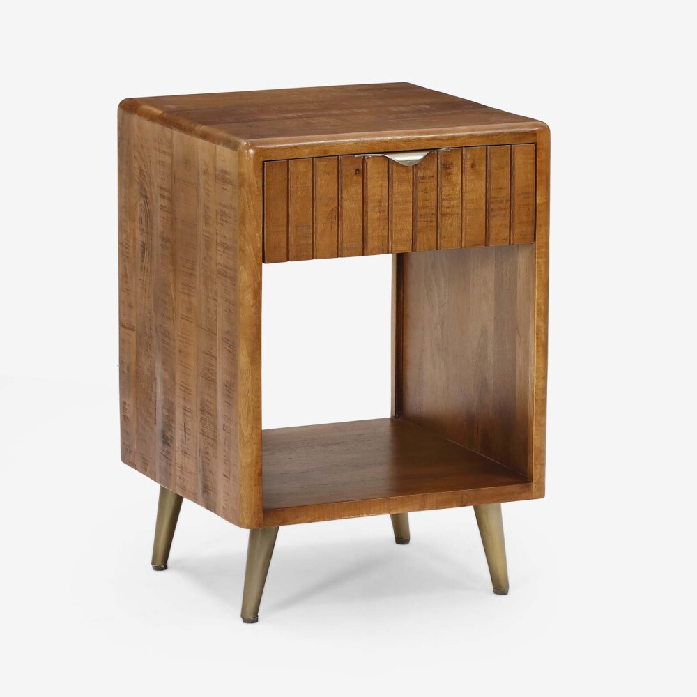 MESA DE LUZ MADERA MARRON RENEE 1C