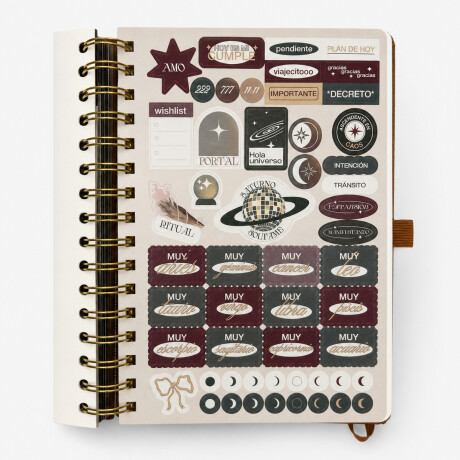 Agenda 2027 con stickers Ritual Cherry Sc