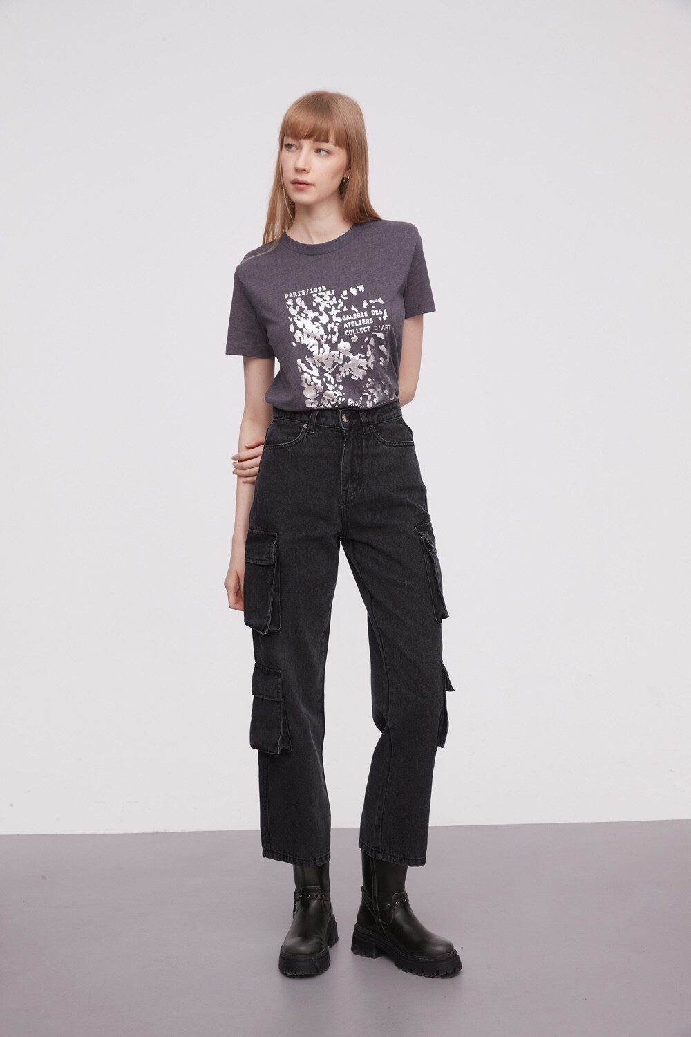 Pantalon Marga Gris Oscuro