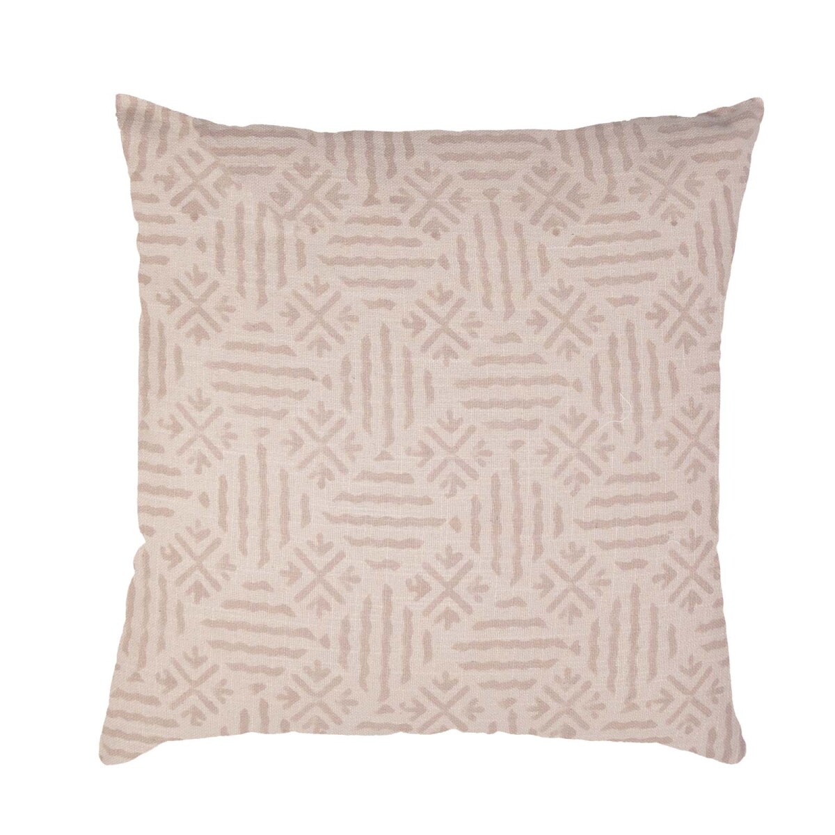 ALMOHADÓN ATIENZA 45*45 - ALGODON BEIGE/TAUPE 