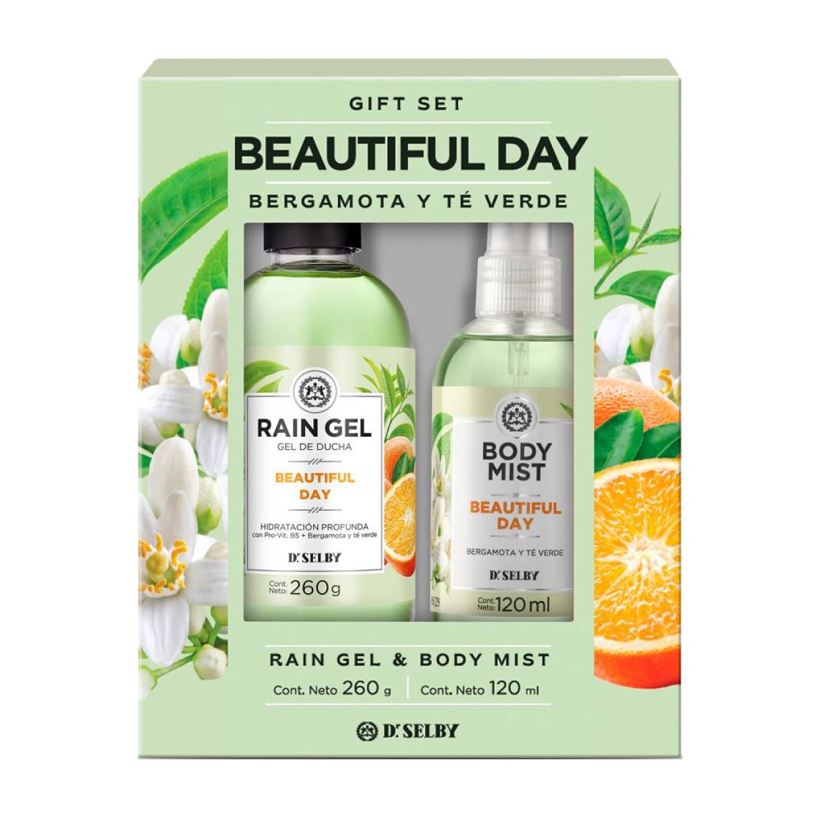 Cofre Rain Gel Beautiful Day 260g + Body Mist 120ml 