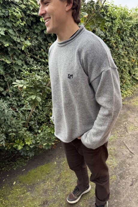 Wool Sweater Men Gris