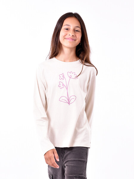 REMERA ADARA BEIGE