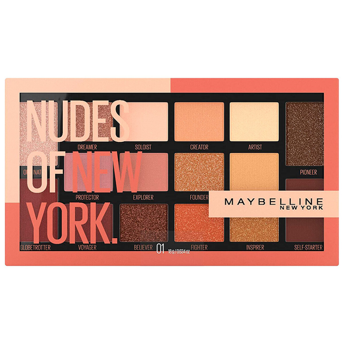 Paleta de sombras Nudes of New York 01 Maybelline 