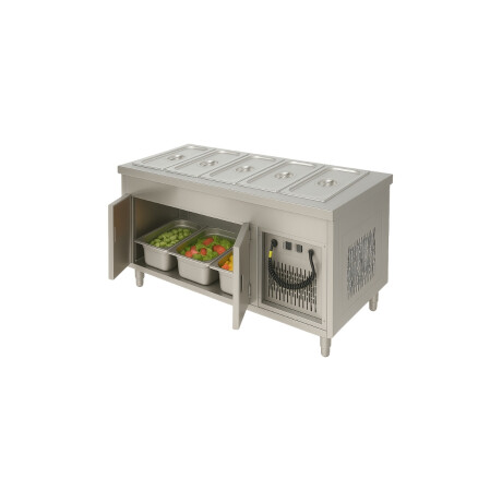 Mesa Buffet Frío Interior Refrigerado 5 GN 1/1 Mesa Buffet Frío Interior Refrigerado 5 GN 1/1