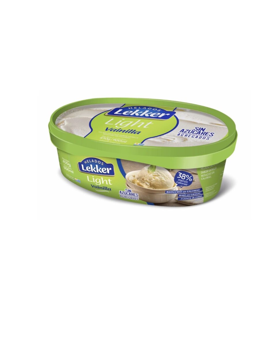 HELADO LIGHT VAINILLA LEKKER 900ML 