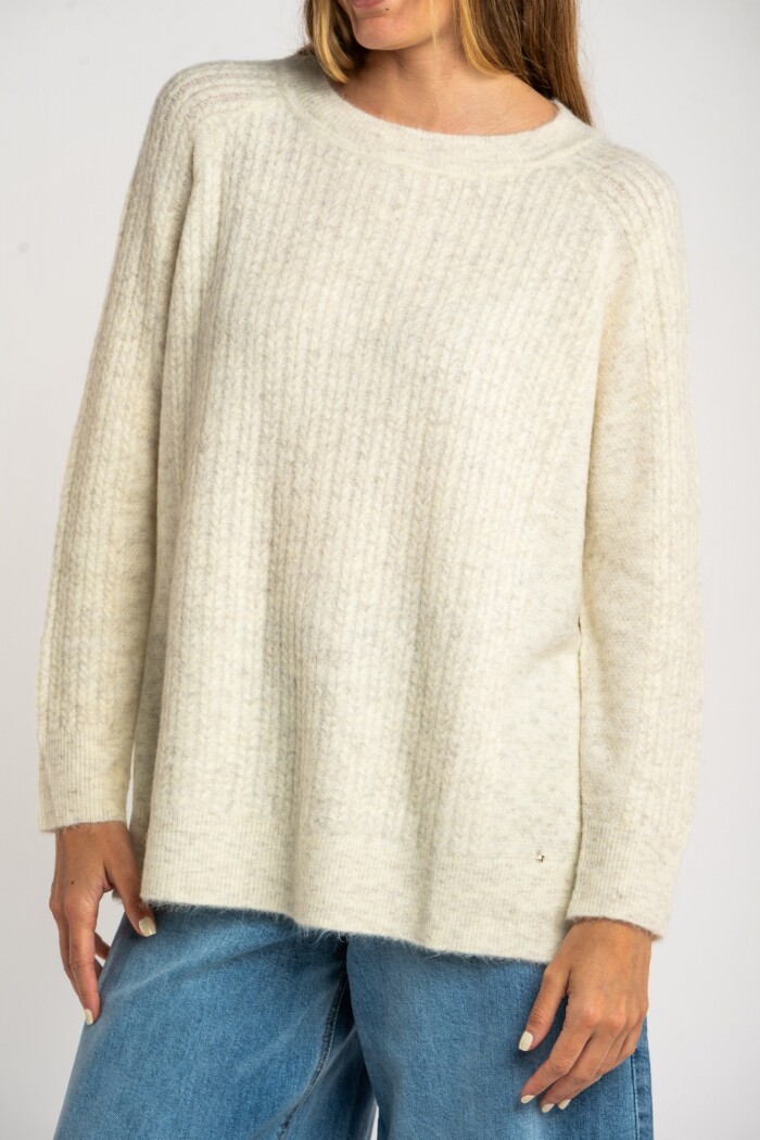 Sweater Texturado Nácar