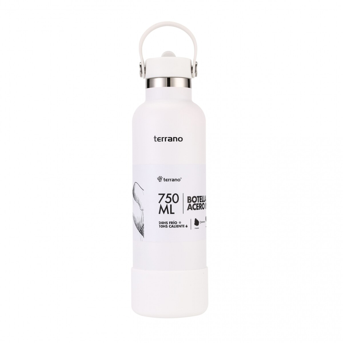 Botella Térmica con Pico 750mL. - Blanco 