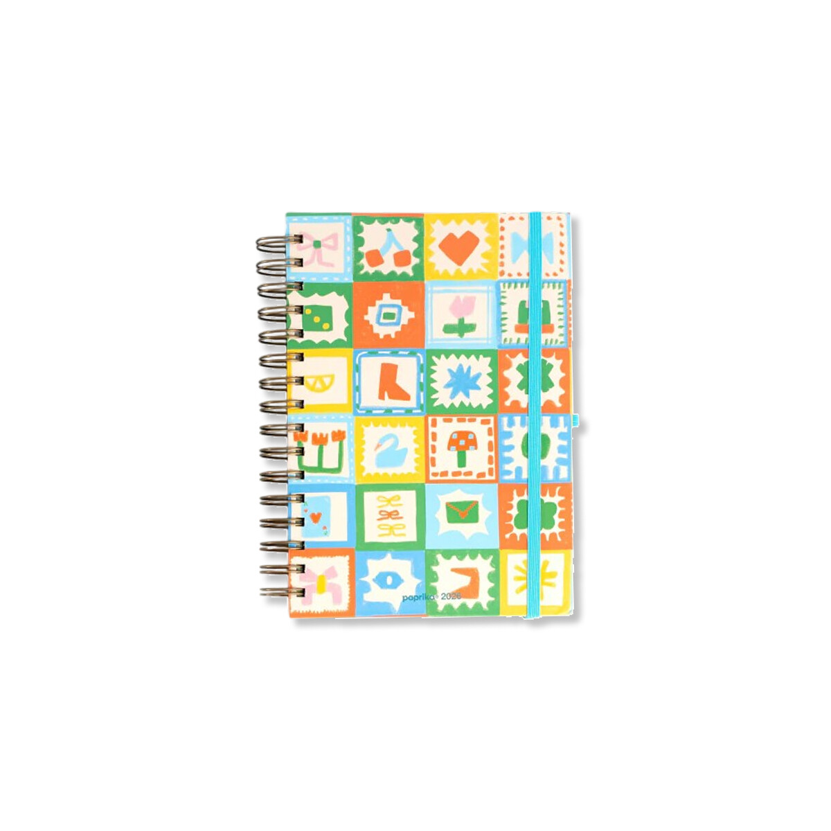 Agenda 2026 con stickers Figuras Abstractas 