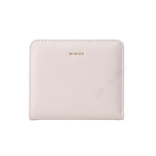 Billetera cuadrada beige