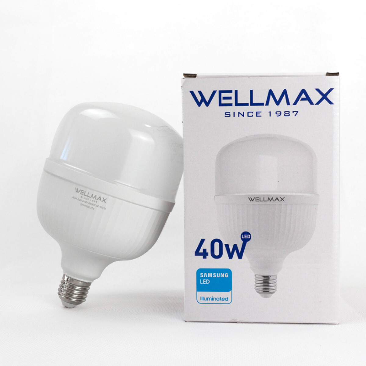 LAMPARA LED 40W (EQUIVALE 330W) E27 FRIA WELLMAX 