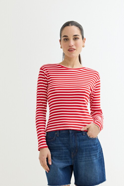 Remera cuello a la base ROJO