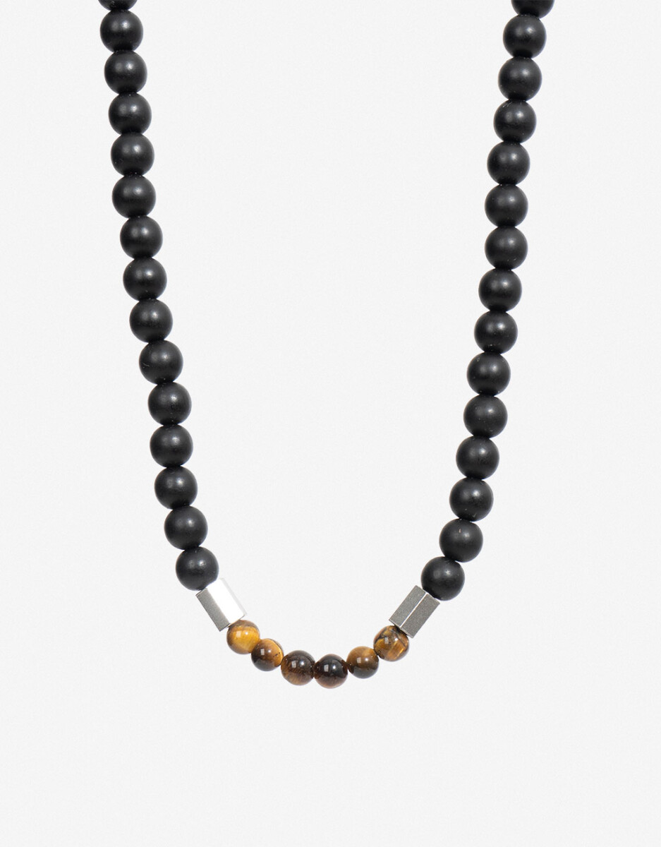 Collar Acero Y Piedra Men´s Collection 