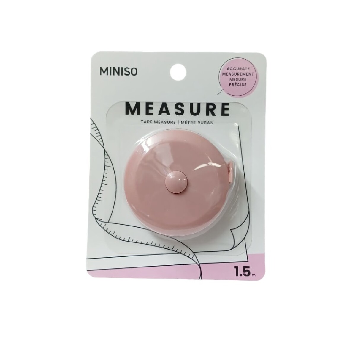 Cinta métrica 1.5mts - rosa 