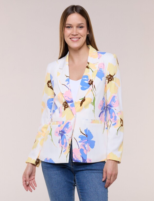Blazer Flores BLANCO/MULTI