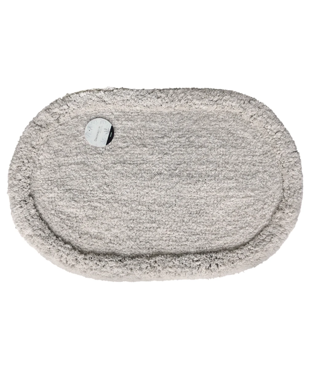 ALFOMBRA OVAL 40x60CM DOS TEXTURAS NATURAL 