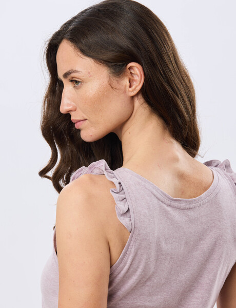 MUSCULOSA LISA DE ALGODÓN Lavanda
