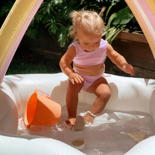 Piscina inflable bebes con techo UPF+ Sunnylife - Princess Swan Piscina inflable bebes con techo UPF+ Sunnylife - Princess Swan