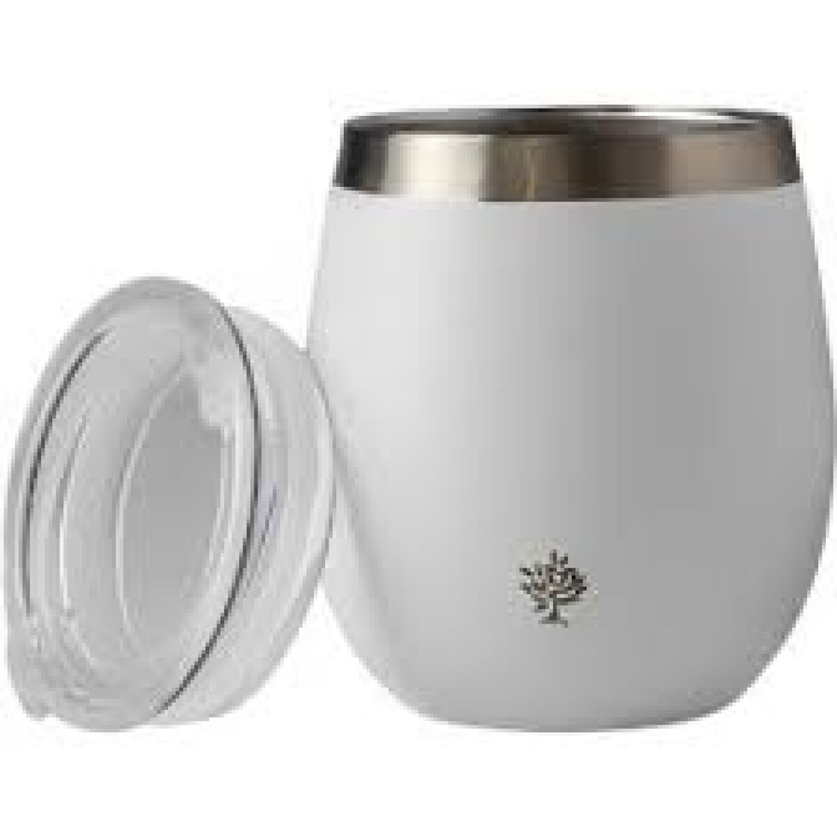 MATE TERRANO ACERO C/ TAPA 130ML - BLANCO 