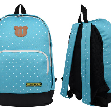 MOCHILA LONA LISA C/LUNARES BOLSILLO DELANTERO MOCHILA LONA LISA C/LUNARES BOLSILLO DELANTERO