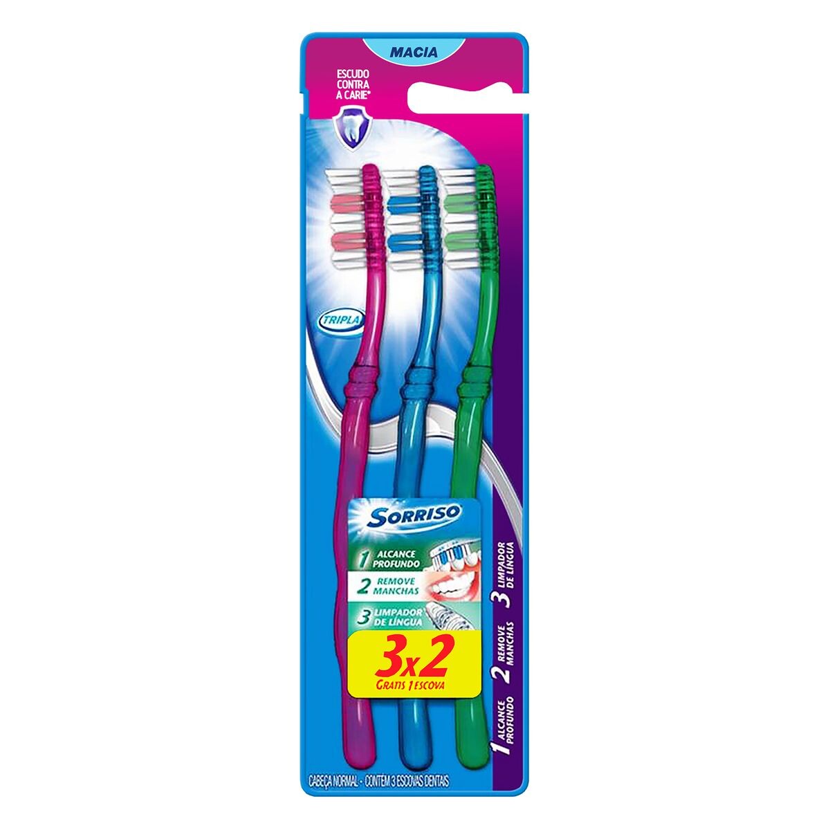 KOLYNOS CEP. DENTAL SORRISO TRIPLE 3X2 U 