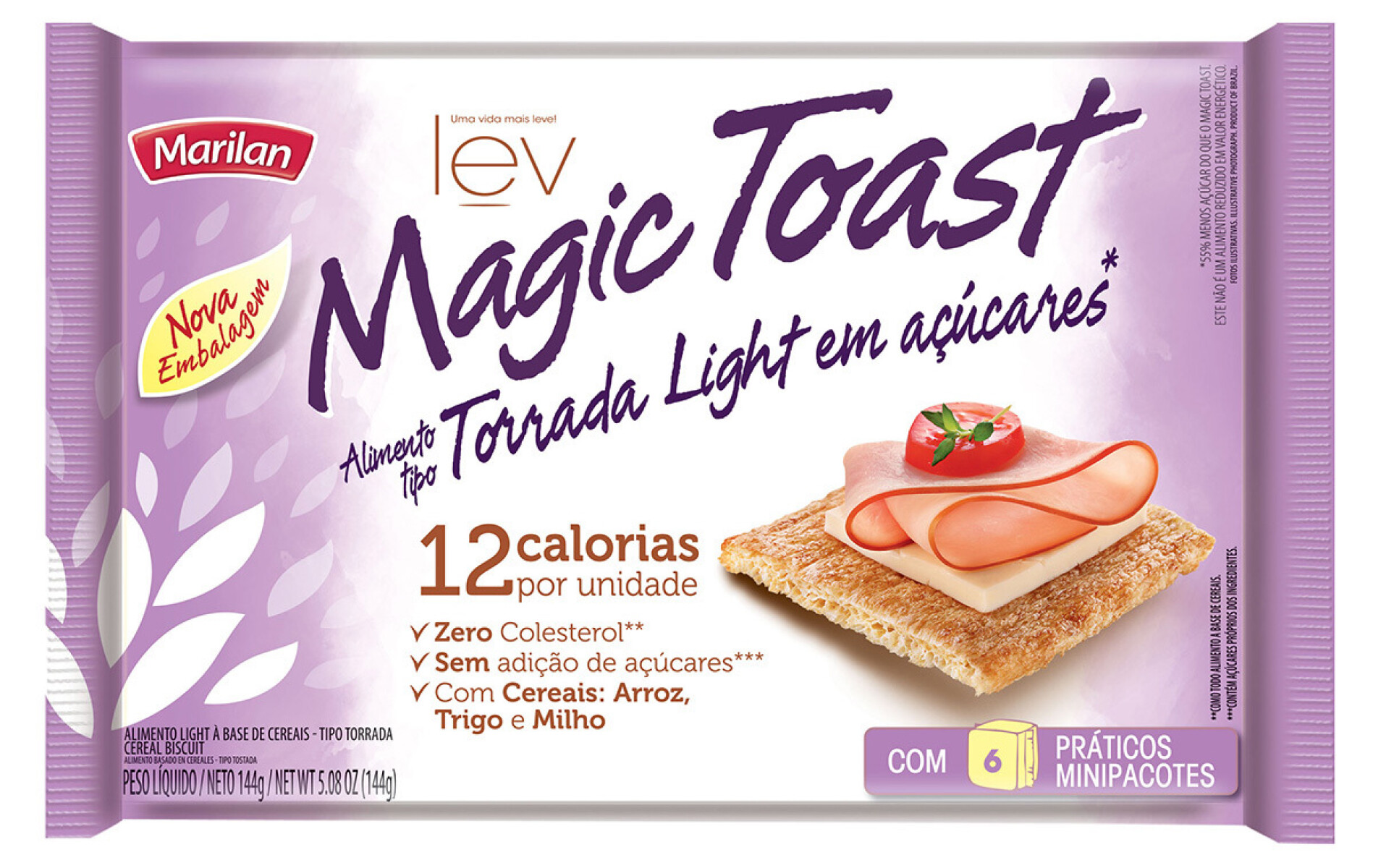 Torrada Magic Toast Light - 144g - Casas Pedro