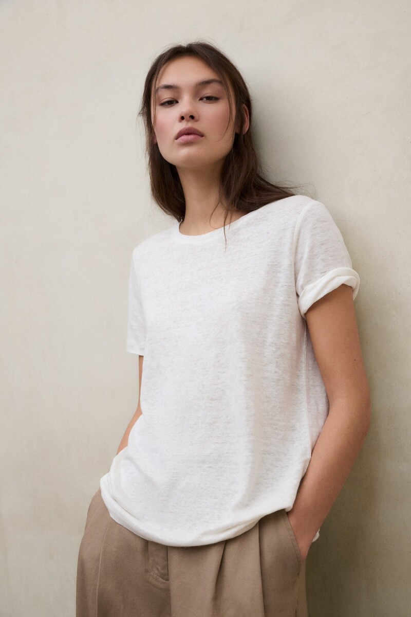 REMERA LANE Blanco