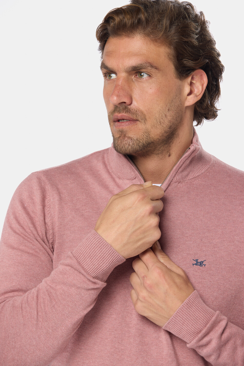 BUZO TEJIDO DE ALGODÓN Rosa