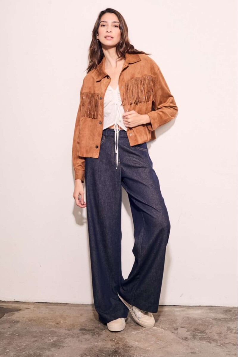 Camisa Gamuza Vegana - Camel 