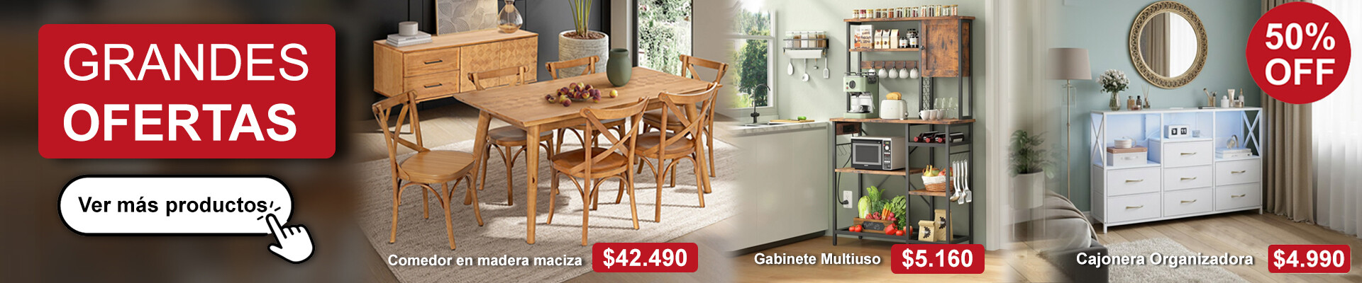 OFERTAS IMPERDIBLES - 50% OFF