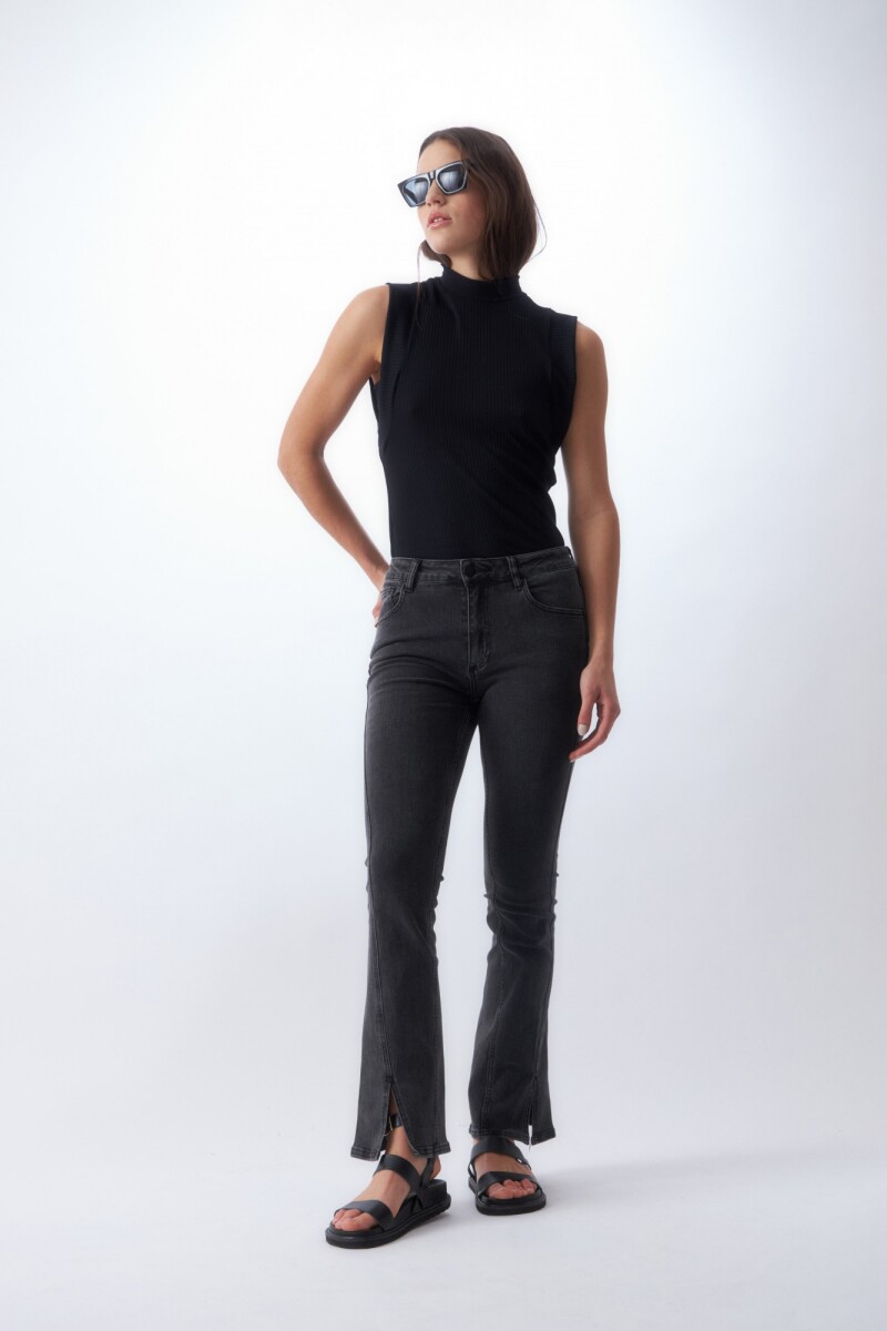 Jean oxford Sia con tajos negro