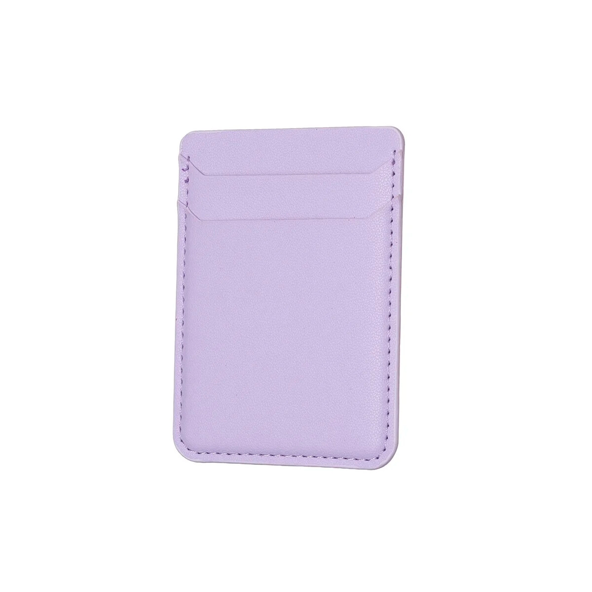 Porta tarjetas adhesivo para celular color lila 