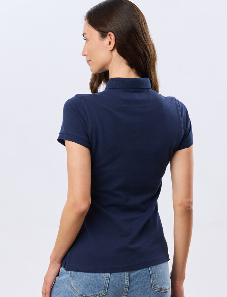 REMERA POLO PIQUÉ Azul