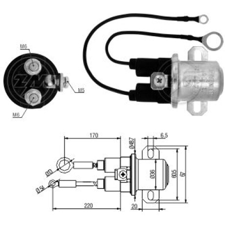 AUTOMATICO DE ARRANQUE - AUTOMATICO AUX.D.REMY 12V 38MT ZM AUTOMATICO DE ARRANQUE - AUTOMATICO AUX.D.REMY 12V 38MT ZM