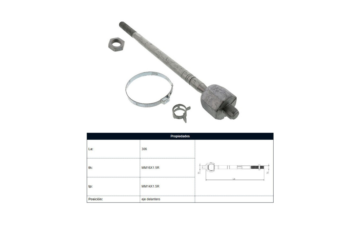 Mate Peug Expert 19-25 Der/Izq Mate Peug Expert 19-25 Der/Izq