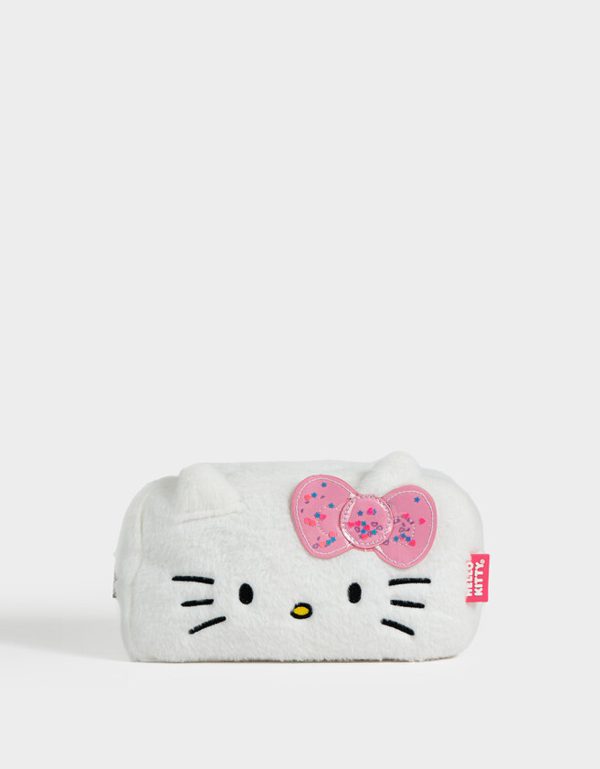 Cartucheras Peludo Cartuchera Peluche "hello Kitty" - Blanco
