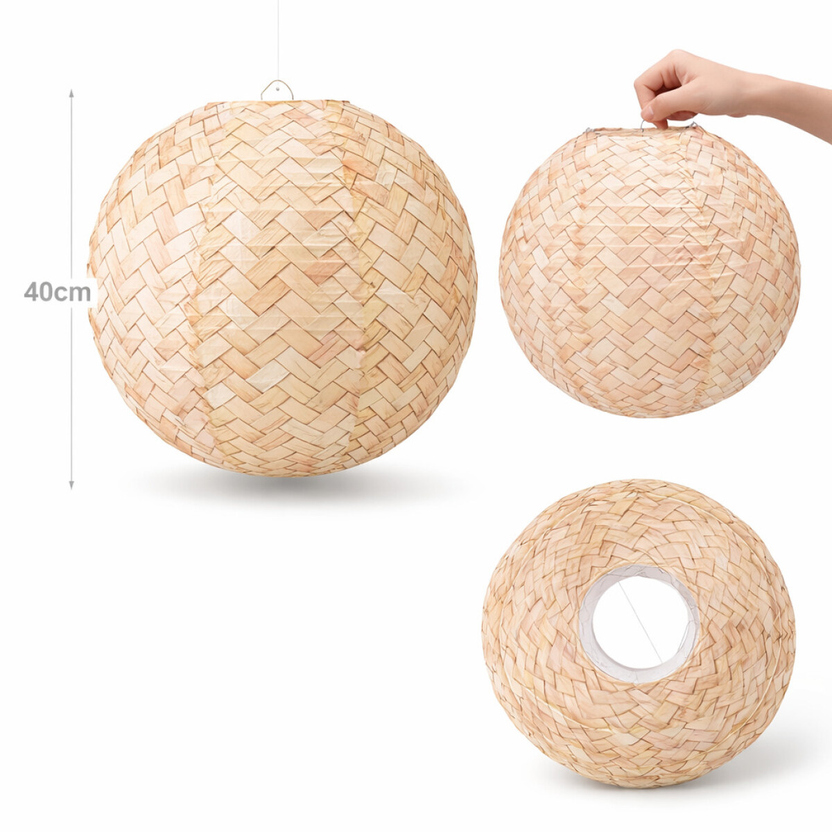 PANTALLA JAPON 40CM - BEIGE 