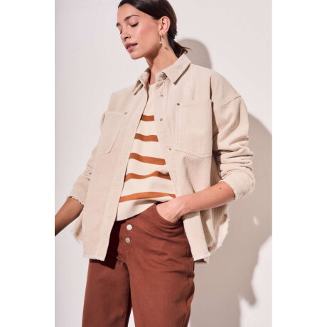 Sobrecamisa Corduroy Beige