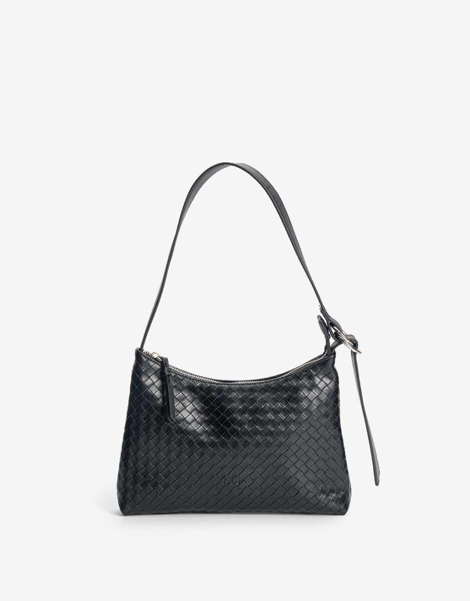 Cartera Formato City Trenzada Con Asa De Hombro 