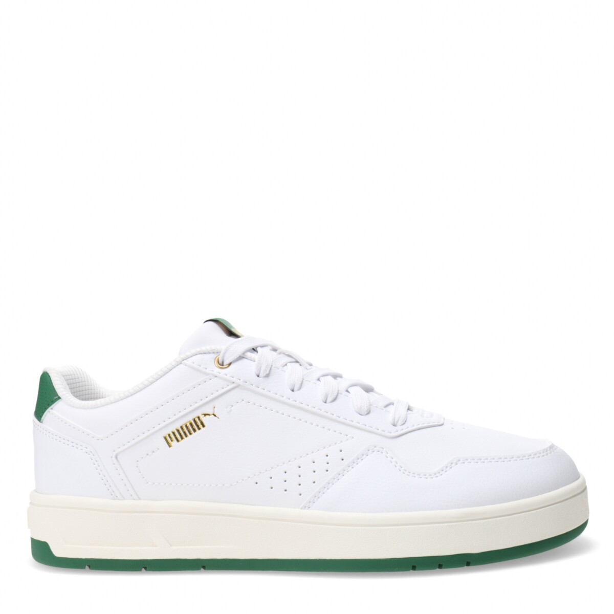 Championes de Hombre Puma Court Classic Puma - Blanco - Verde - Dorado 