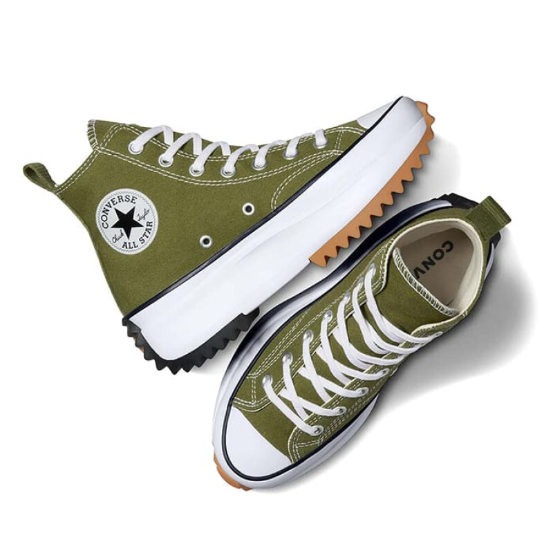 Botas Converse Run Star Hike de Mujer - A05700C Verde-blanco