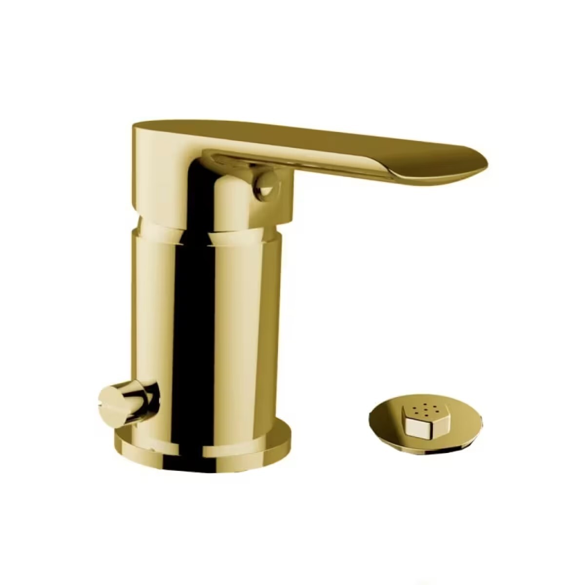 Grifería De Bidet Monocomando Con Transferencia Alassio Oro 