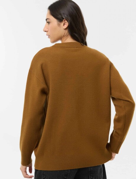 BUZO DE PUNTO - MARRÓN MARRÓN