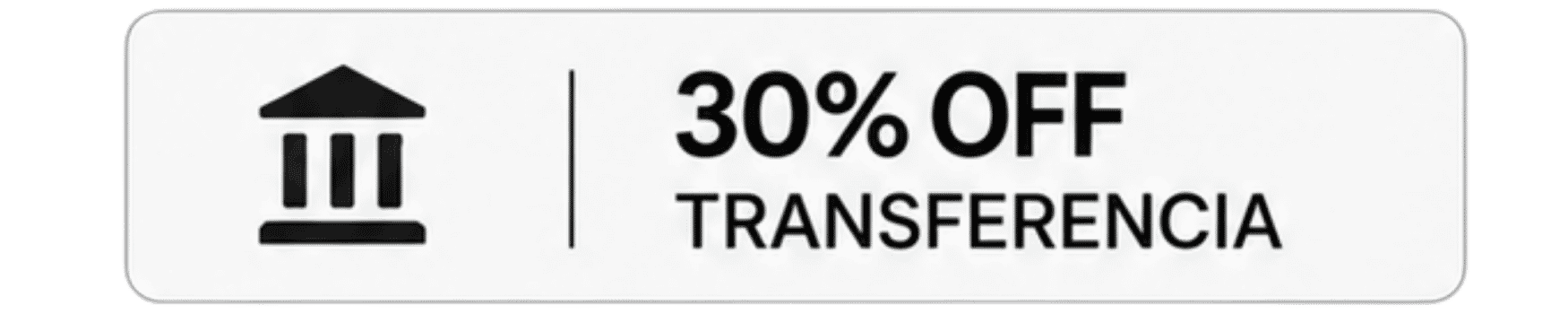 30%OFF Transferencia