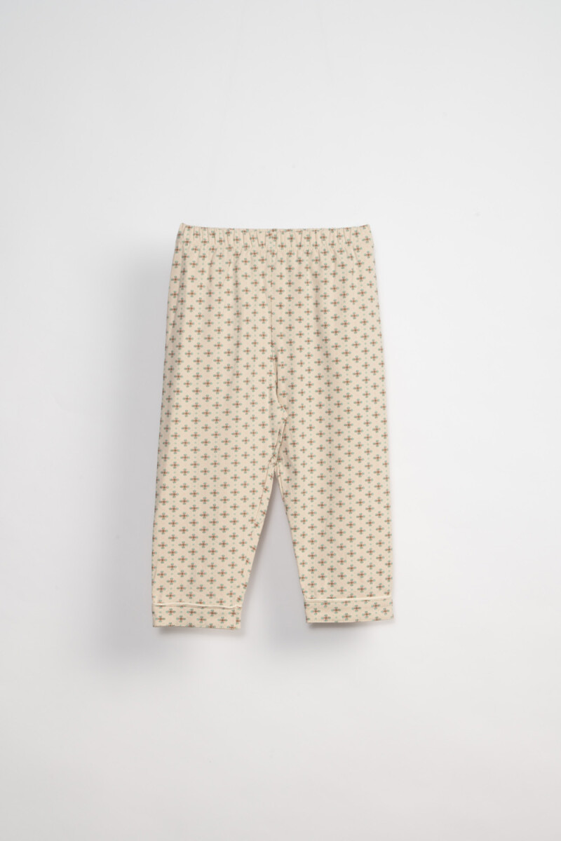 Conjunto pijama Estampado Crudo