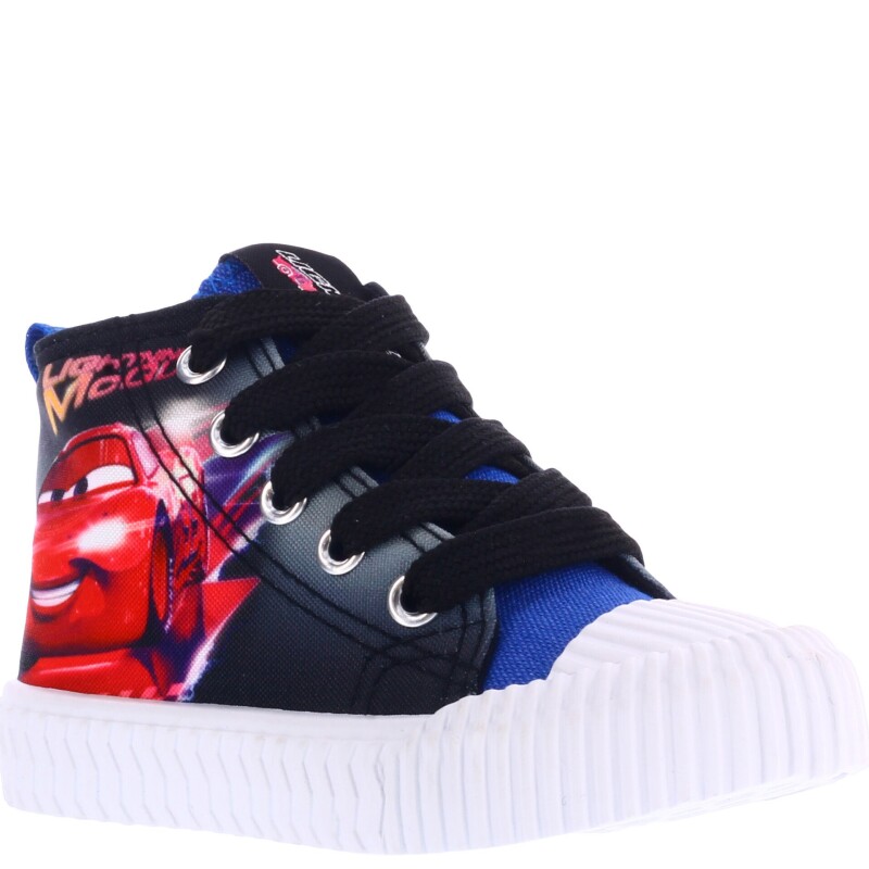 Championes Infantiles Disney Bota Deportiva Cars Azul - Negro