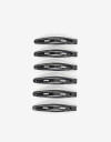 Horquillas Set Acrilico Set De Hebillas Tic Tac - Negro