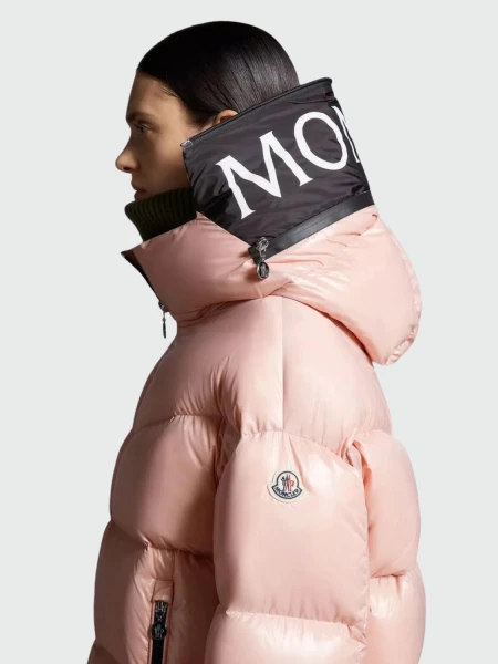 Campera con capucha integrada rellena de plumas, HUPPE Rosado