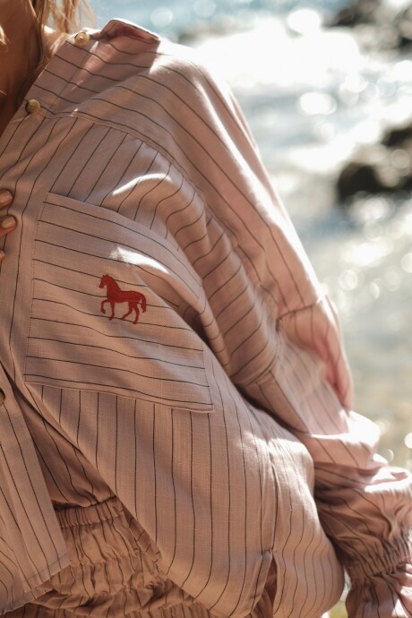 The Ranch Shirt Rosa / Negro