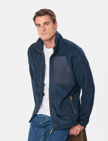 CAMPERA CORDERITO Azul